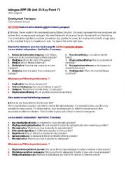 English Worksheet: Step by step analisys 