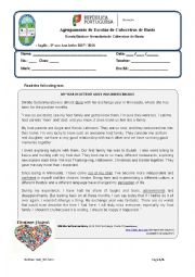 English Worksheet: Exchange Year 