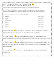 English Worksheet: BFF emoji/emoticon quiz