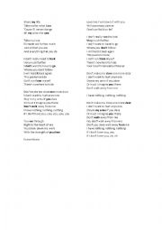 English Worksheet: I have nothing - Whitney Houston - Eng 1