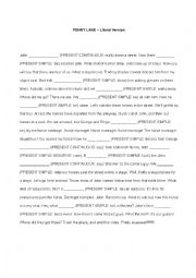 English Worksheet: Penny Lane - Literal Version (worksheet) [Present Simple - Present Continuous]