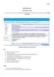 English Worksheet: e mails
