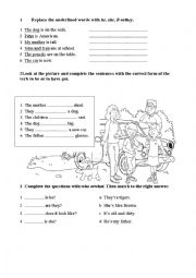 English Worksheet: grammar test