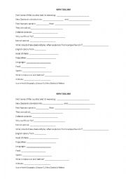 English Worksheet: New Zealand 