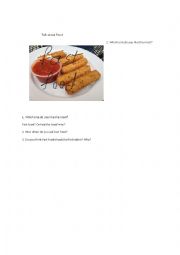 English Worksheet: Fast food