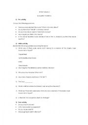 English Worksheet: Kill Bill volume 1 