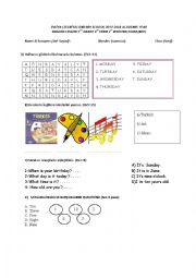 English Worksheet: bep for 5th grade