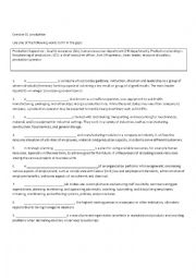 English Worksheet: Production English vocabulary 