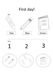 English Worksheet: Classroom objects