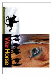 English Worksheet: WAR HORSE SCRAPBOOK COVER