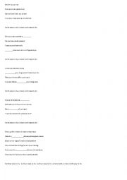 English Worksheet: dumb ways to die gap fill