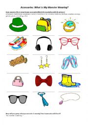 English Worksheet: Accessories