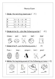 Phonics Exam