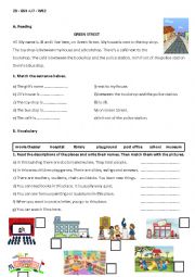 English Worksheet: PLACES IN TOWN