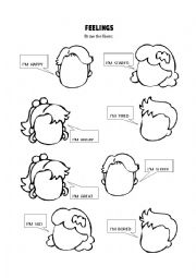 English Worksheet: Feelings