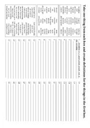 Making definitions (using relative clauses)