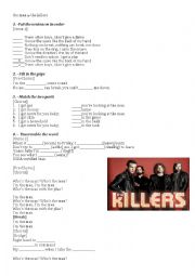 English Worksheet: The Man by The Killer