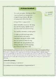 English Worksheet: Green cornfield