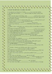 English Worksheet: And - Or - But