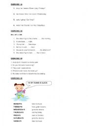 English Worksheet: present simple