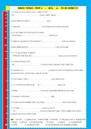 Mixed Tenses part 3 with key