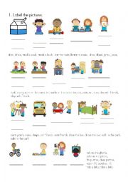 English Worksheet: present simple