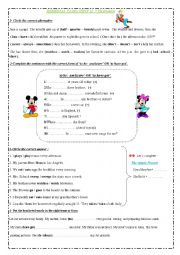 English Worksheet:                                          REMEDIAL TASKS (TEST 1)  7 TH formers