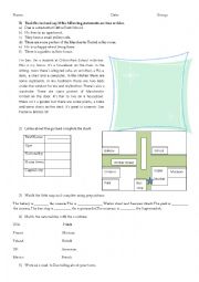 English Worksheet: September test
