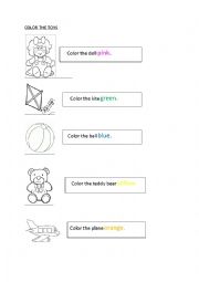 English Worksheet: toys