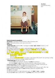 English Worksheet: The Shiner by Norman Rockwell
