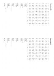 English Worksheet: Textbook commands