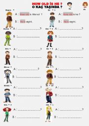The age worksheets