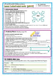 English Worksheet: 4th Unit2- Lesson 2: education for all