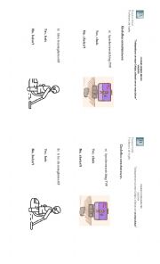 English Worksheet: Present continuous House Chores