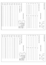 English Worksheet: practice cardinal and ordinal numbers