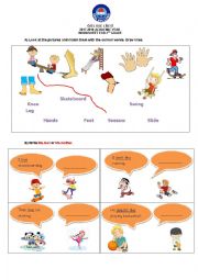 English Worksheet: outdoor activities 