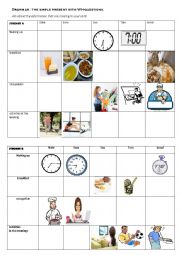 English Worksheet: the present simple with questions: a communicative actvitiy