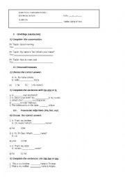 English Worksheet: English Activities