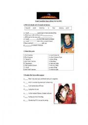 English Worksheet: song