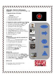 English Worksheet: Otherside - Red hot chili peppers song activity