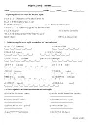 English Worksheet: English Alphabet