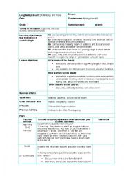 English Worksheet: Planets Lesson plan