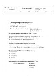 2nd year mid-term test  1