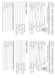 English Worksheet: Past Continuous Tense