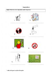 English Worksheet: Imperatives