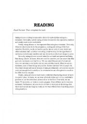 Reading text