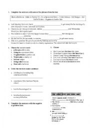 English Worksheet: PRESENT PERFECT AND FOUNDRISING IDEAS
