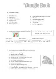 English Worksheet: The Jungle Book 