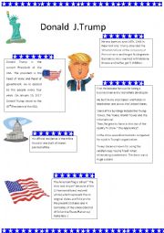 English Worksheet: Donald J. Trump