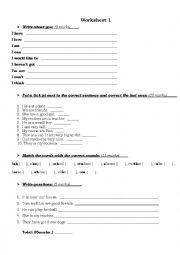 English Worksheet: Everyday English